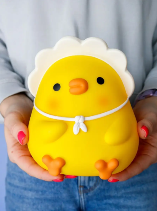 Копилка «Bonnet duck», yellow, (14 см), пластик 