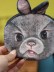 Кошелёк плюшевый &quot;Serious hare&quot;, grey (11*10 cm) 