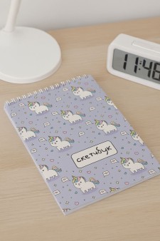 Скетчбук Аниме «Many unicorn», 14х20 см,  плотность 100 гр