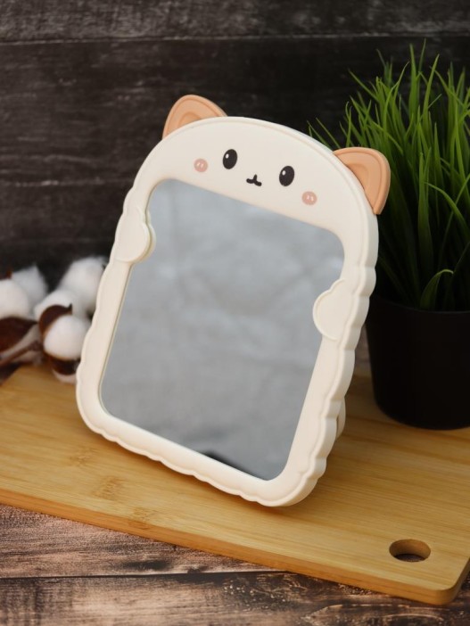 Зеркало настольное GIRLY &quot;Surprised cat&quot;, white 