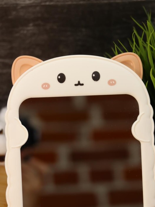 Зеркало настольное GIRLY &quot;Surprised cat&quot;, white 