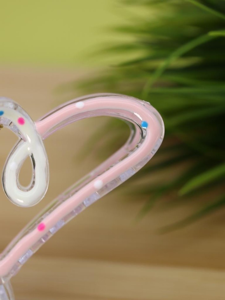 Заколка-краб для волос GIRLY "Изящное сердце", микс
