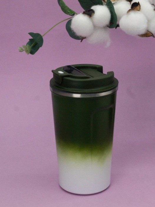 Термокружка с датчиком температуры &quot;Сoffee gradient&quot;, green (510 ml) 