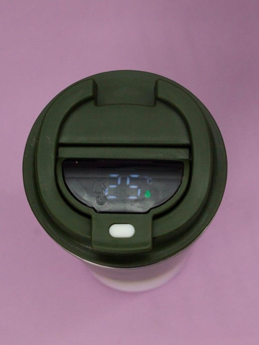 Термокружка с датчиком температуры &quot;Сoffee gradient&quot;, green (510 ml) 