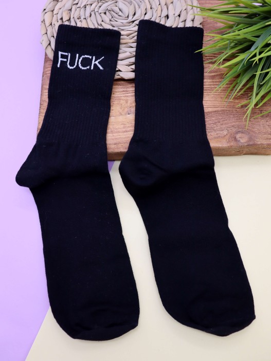 Носки мужские «Fuck», чёрный, р. 40-45 