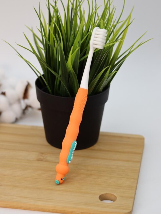 Зубная щётка для взрослых iLikeGift &quot;Birdie bite&quot;, orange (19 см) 