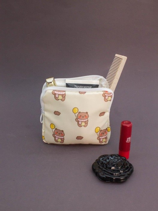 Косметичка &quot;Lovely day&quot;, white (12.5*12.5 см) 