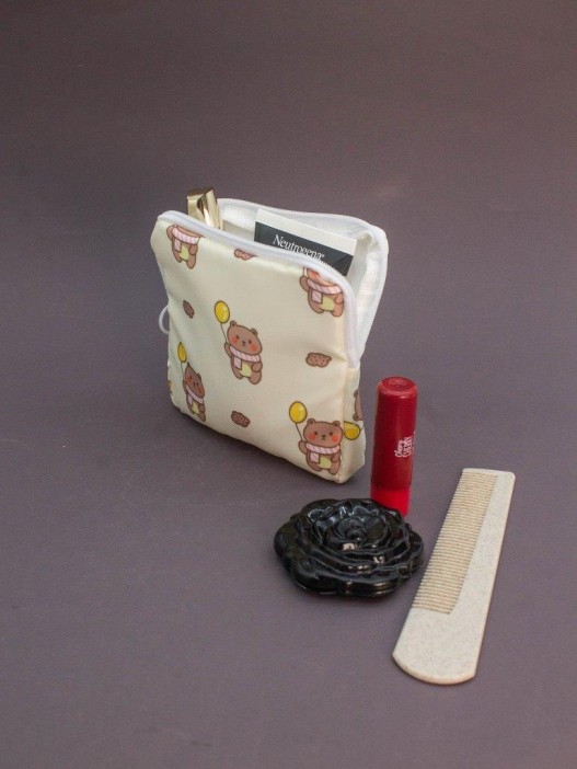 Косметичка &quot;Lovely day&quot;, white (12.5*12.5 см) 