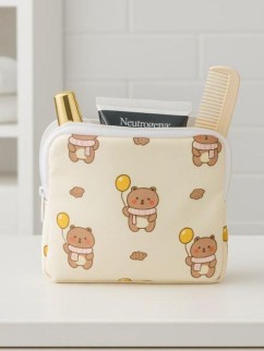 Косметичка &quot;Lovely day&quot;, white (12.5*12.5 см)