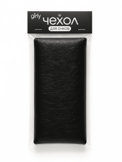 Чехол для очков GIRLY "Velvet View", black