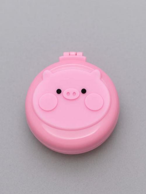 Расческа раскладная с зеркалом  &quot;Piggy folding&quot;, pink 