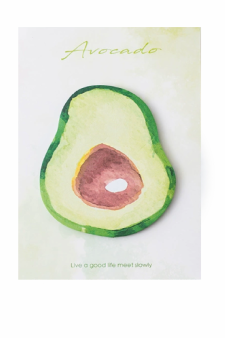 Наклейки "Авокадо акварель", зеленые