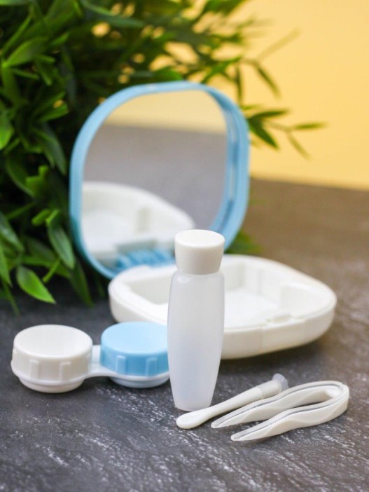 Контейнер для линз &quot;Purebred Cat&quot;, blue-smoke 