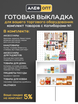 KomplCapy-001T Готовый комплект для выкладки товаров с Капибарами №1