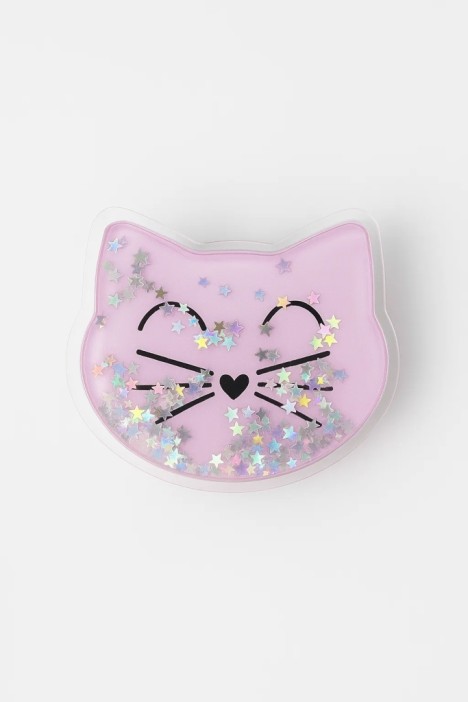 Попсокет iLikeGift "Cat sparkles", pink 