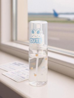 Дорожная бутылочка "Cute rabit", blue (60 ml)