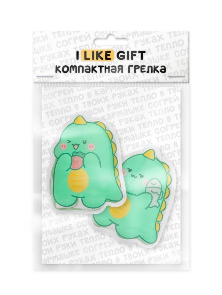 Карманная грелка многоразовая iLikeGift "Милый динозавр", микс