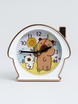 Часы-будильник «Happy capybara», white