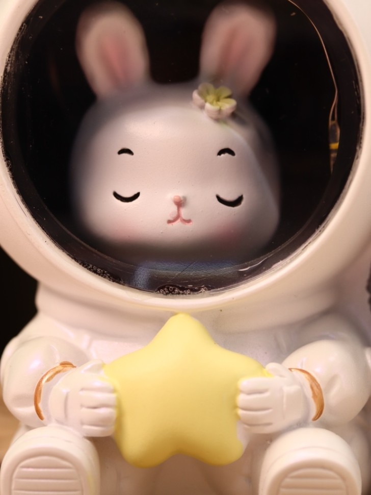 Ночник - подставка для канцелярских принадлежностей "Кролик", желтая звезда