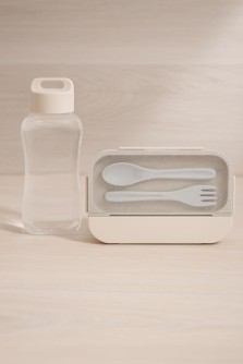 Набор ланчбокс 1200 мл и бутылка 320 мл "Простоё ПП", бежевый