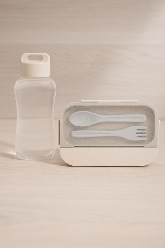 Набор ланчбокс 1200 мл и бутылка 320 мл "Простоё ПП", бежевый 