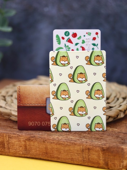 Держатель для карт Аниме «Many shiba inu avocado» (6,5 х 9,5 см) 