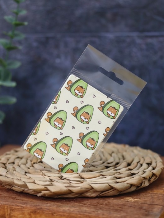Держатель для карт Аниме «Many shiba inu avocado» (6,5 х 9,5 см) 