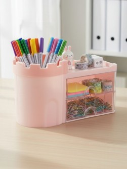 Органайзер настольный LikeGift "Castle", pink (18.5*11.5*9.5см)