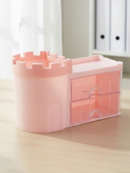 Органайзер настольный "Castle", pink (18.5*11.5*9.5см) 