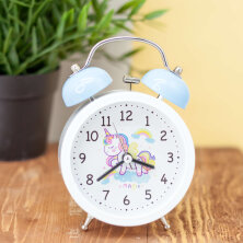 Часы-будильник "Unicorn", blue