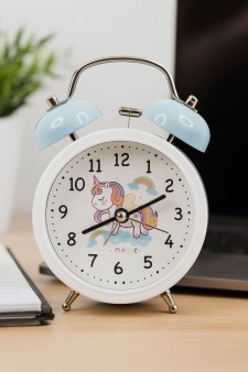 Часы-будильник "Unicorn", blue