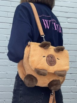 Плюшевый рюкзак "Capybara", 26*25 см