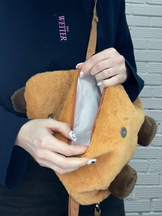 Плюшевый рюкзак &quot;Capybara&quot;, 26*25 см 