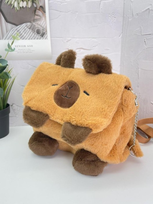 Плюшевый рюкзак &quot;Capybara&quot;, 26*25 см 