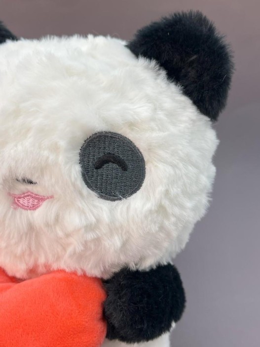 Мягкая игрушка "Panda hearts", orange, 20 см 