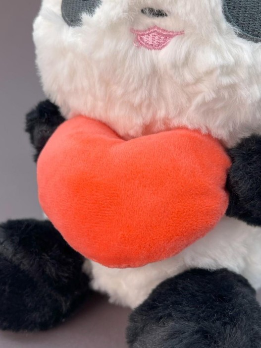 Мягкая игрушка "Panda hearts", orange, 20 см 