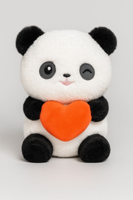 Мягкая игрушка &quot;Panda hearts&quot;, orange, 20 см 