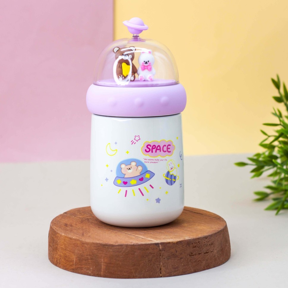 Термос "Space friends", white (350 ml)