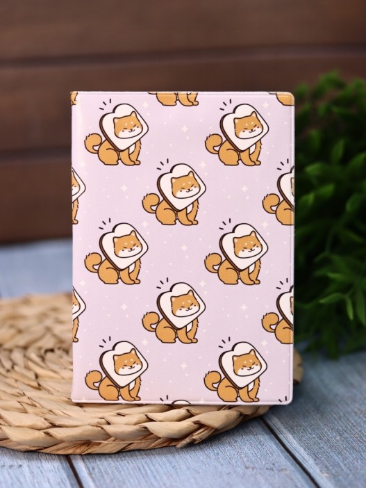 Обложка для паспорта Аниме «Many shiba inu sandwich», плотность 600 мкм 