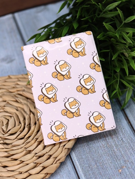 Обложка для паспорта Аниме «Many shiba inu sandwich», плотность 600 мкм 