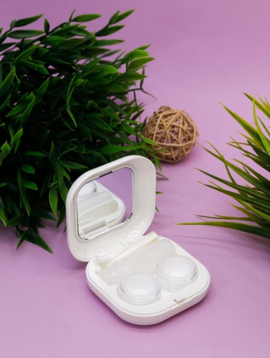 Контейнер для линз «Smooth», white 