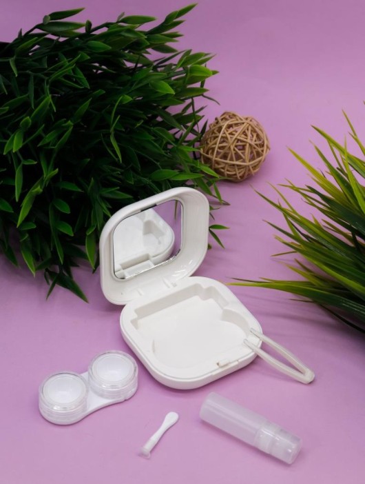 Контейнер для линз «Smooth», white 