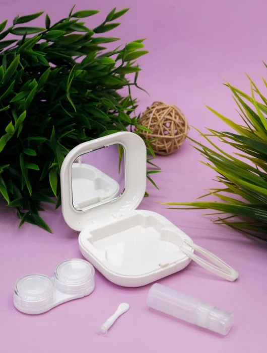 Контейнер для линз «Smooth», white 