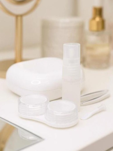 Контейнер для линз "Smooth", white