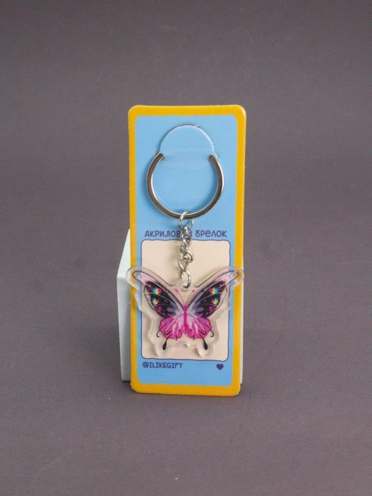 Брелок акриловый iLikeGift &quot;Dark Butterfly&quot; 