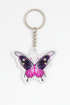 Брелок акриловый iLikeGift "Темная бабочка"