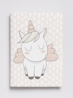 ОБЛОЖКА ДЛЯ ПАСПОРТА Unicorn Cute Pink, плотность 600 мкм