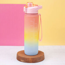 Бутылка "Rainbow", pink (1000 ml)