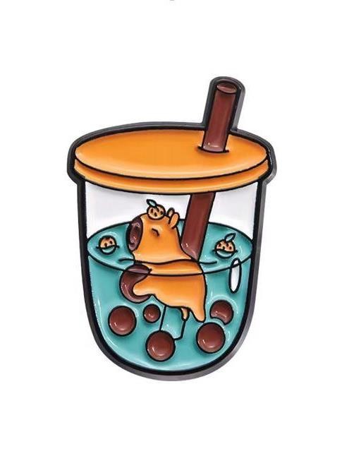 Значок металлический iLikeGift &quot;Capycocktail&quot; 