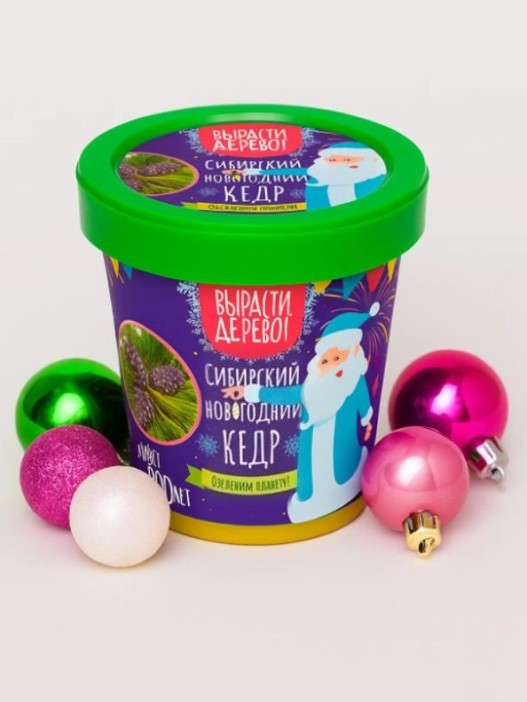 Набор д/выращивания растений &quot;Вырасти, Дерево!&quot;, &quot;Сибирский новогодний кедр&quot; 